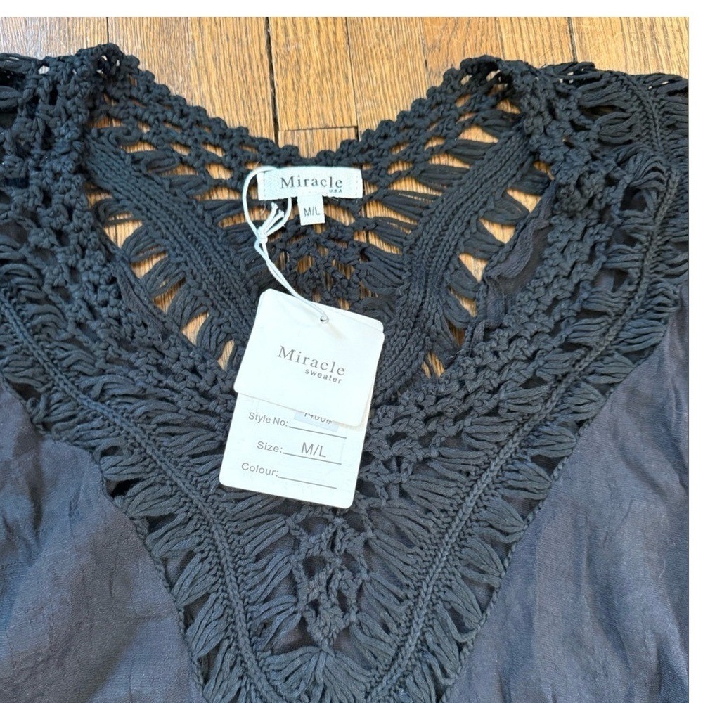 Miracle Cotton Crochet Swimsuit Coverup - Picture 2 of 7